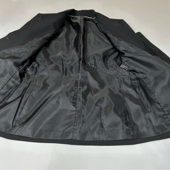 Anne Klein Suit Women’s Blazer Size 0 Button Down Solid Black #0268 - Picture 7 of 10